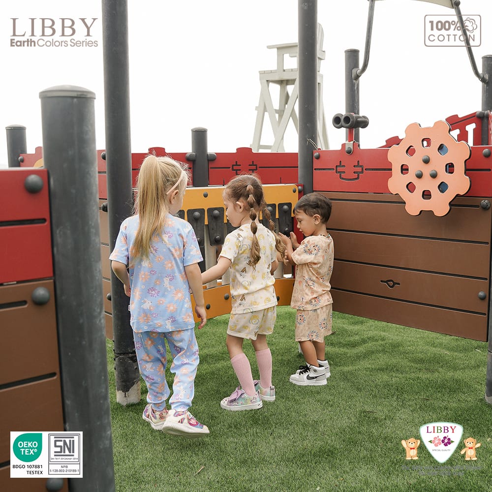 LIBBY SETELAN OBLONG COTTON MOTIF PLAY THE GROUND / SETELAN BAYI ANAK