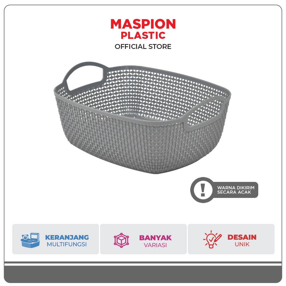 Maspion Keranjang Plastik Serbaguna Boba Basket Medium