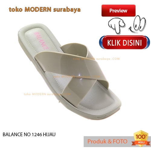 Sandal wanita casual sandal slide karet murah BALANCE NO 1246