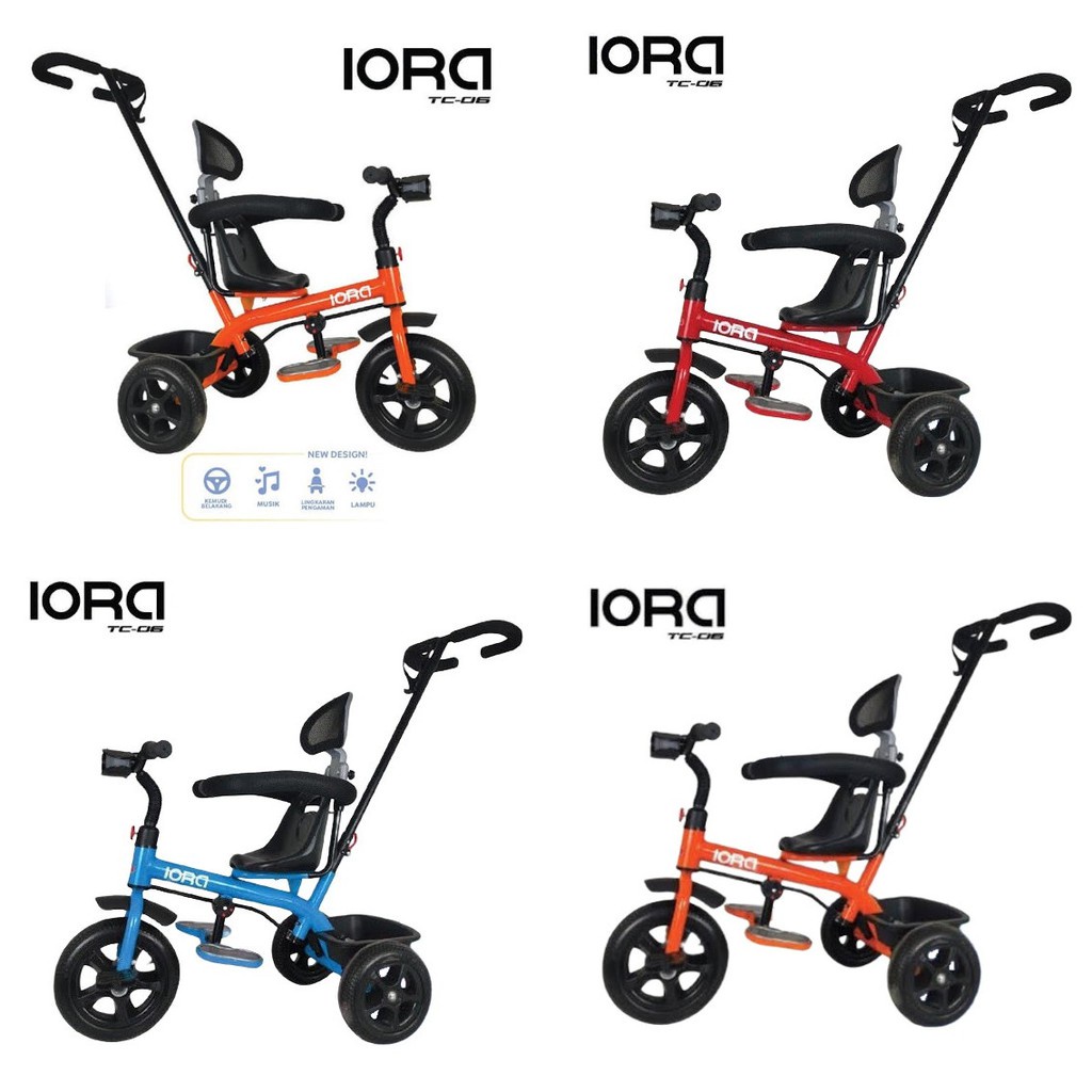 Sepeda Tiga Roda Anak PMB IORA T17 Tricycle T09 T10 T22 T23 TC03 TC06