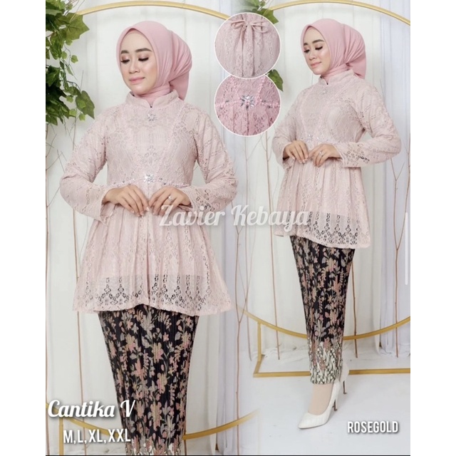 Permata Olshop / Kebaya Cantika Vie Modern / Kebaya Wisuda Payet / Kebaya Modern / Kebaya Remaja / Kebaya Brukat