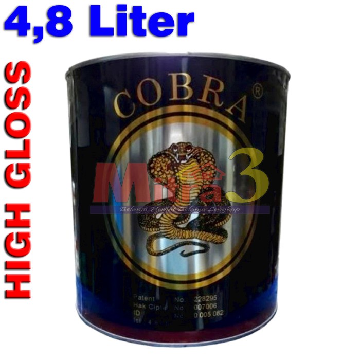*#*#*#*#] Thinner COBRA Hitam High Gloss 5L / Tiner Tener Pengencer Cat 5 Liter