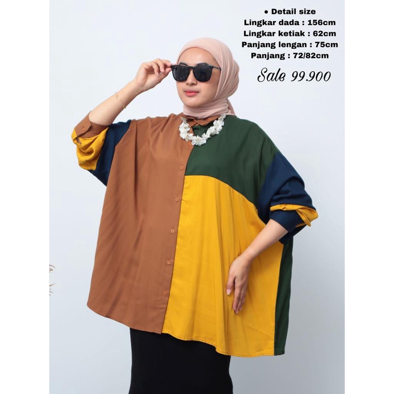 Kemeja Oversize Katun Bolton - 2201.02.023