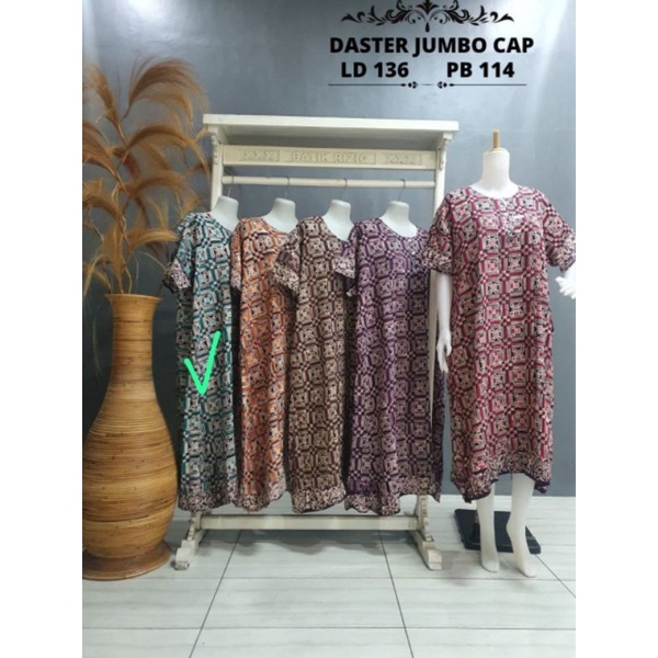 Daster Batik Lengan Pendek Jumbo