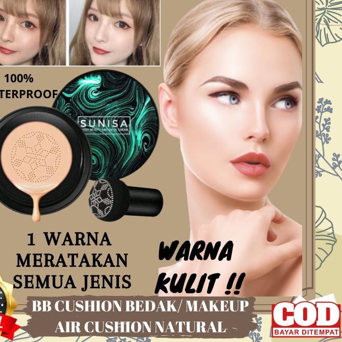 ➾ Bedak Glowing Tahan Lama Anti Air - Bedak Cushion Original Tahan Lama ☃