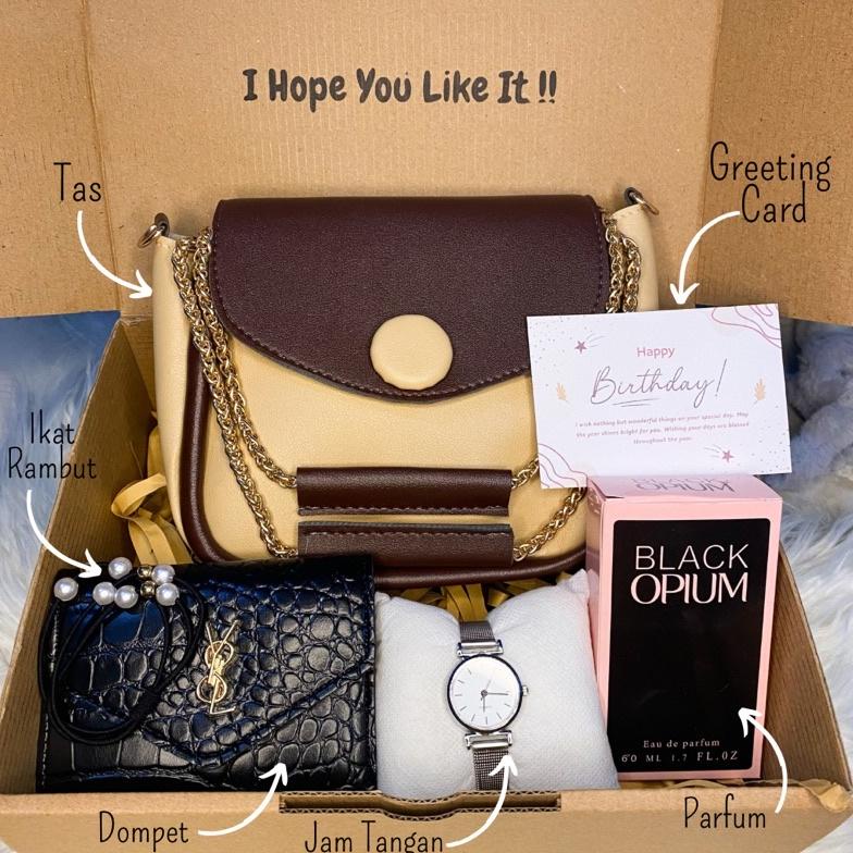 

[Q-Bag]Hampers Gift Box Sling Bag Cewek/Hadiah Ulang Tahun Tas/Kado Pacar/Kado Wedding/Kado Valentine/Kado Anniversary/Kado Wisuda/Hampers Lebaran/Hampers Natal/Hampers Ramadan/Kado Pernikahan