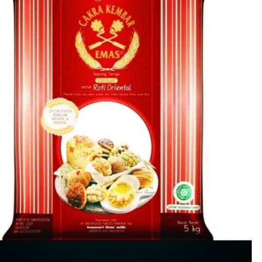 

™ TEPUNG CAKRA KEMBAR EMAS BOGASARI UNTUK ROTI ORIENTAL 5 KG ➺
