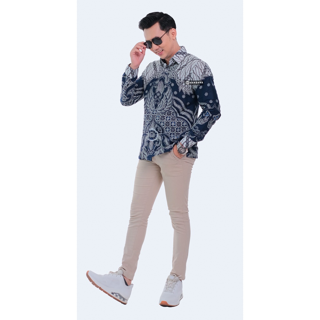 Handara Batik Pria Lengan Panjang Slim Fit Premium Gurdo Kraton HB-352