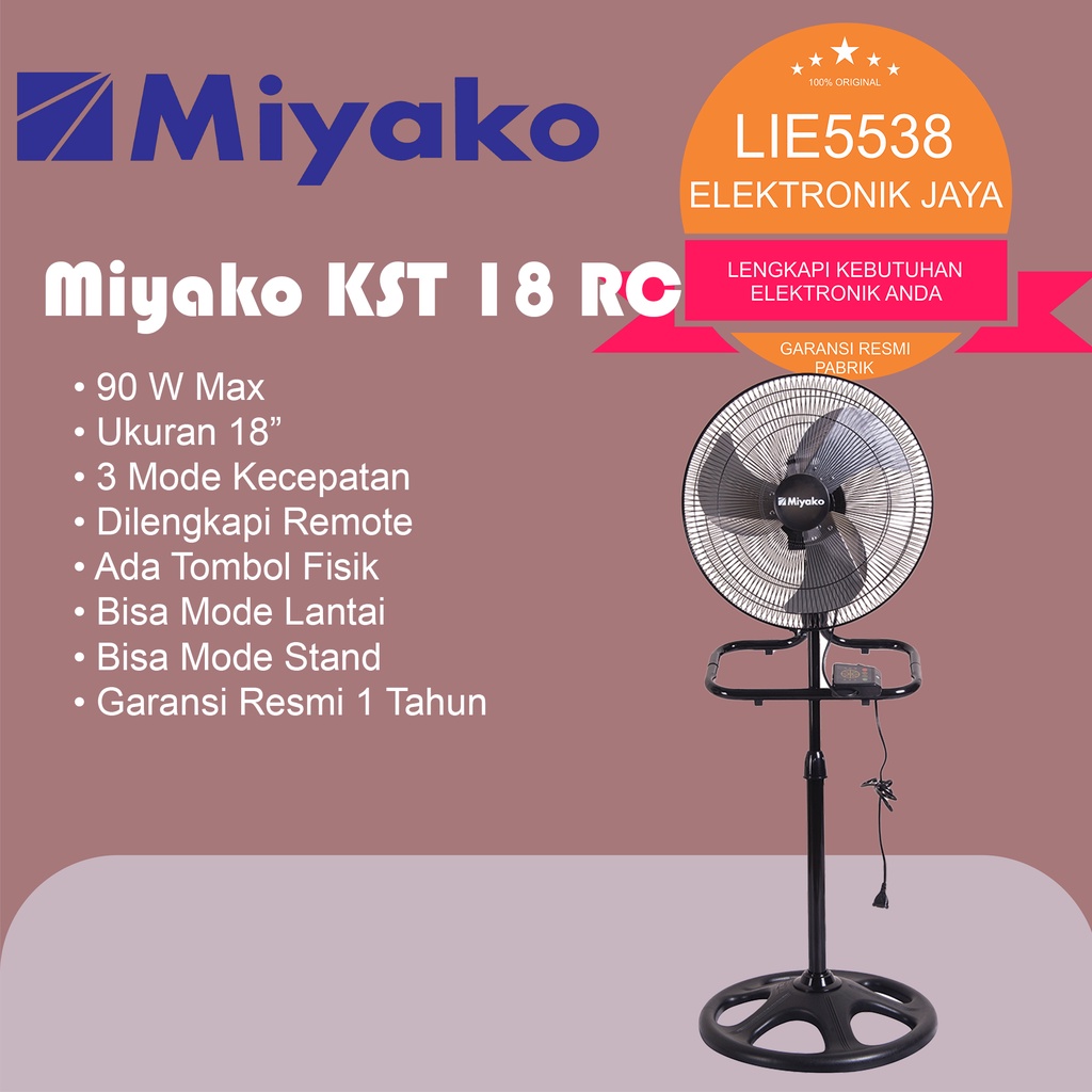 MIYAKO multi fan remote control KST 18 RC 3in1