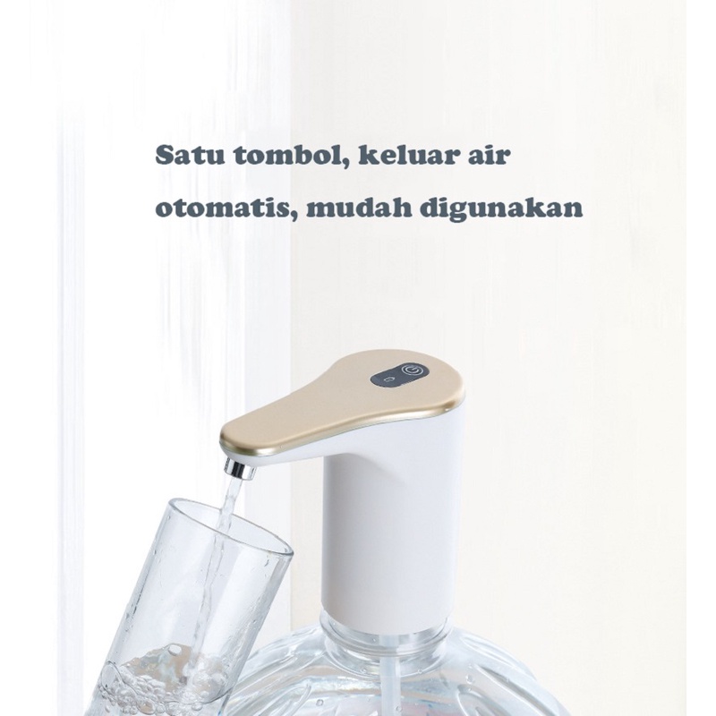 Mi.more Pump Botol Air Elektrik USB Automatik Memuatkan Pump Air Berbaril Dua Mode Switch Water Dispenser Pump Untuk Rumah