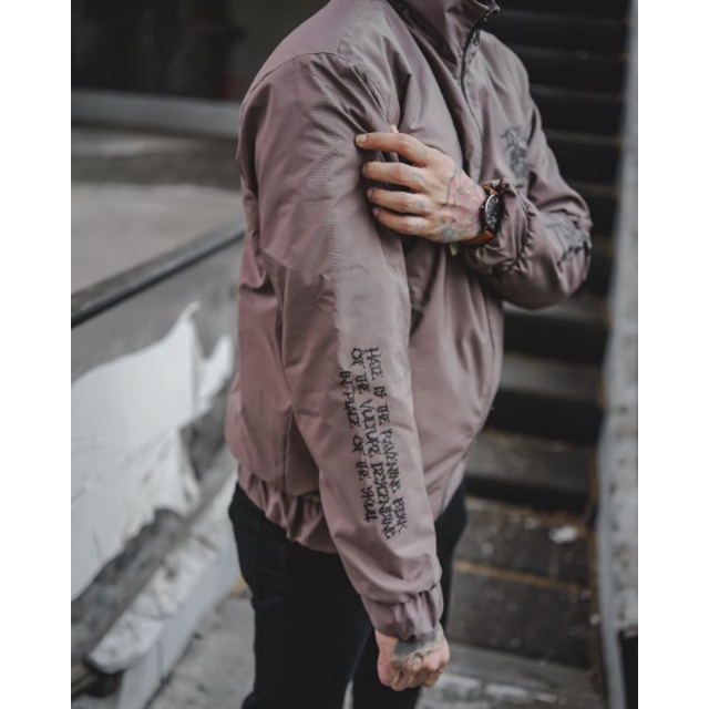 Jaket Parasut Pria Windbreaker Bomber Distro Waterproof Cewek Cowok Remaja
