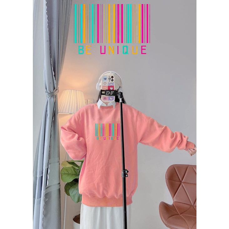 Sweater Be Unique Barcode Unisex Korean Style | Dhea Fashion