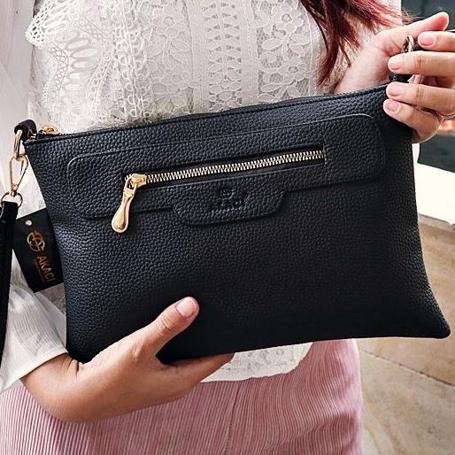 [ART. 84] Akaci Premium Original Tas Selempang 2 ruang Clutch Origin 2 Tali 01-2570 mango