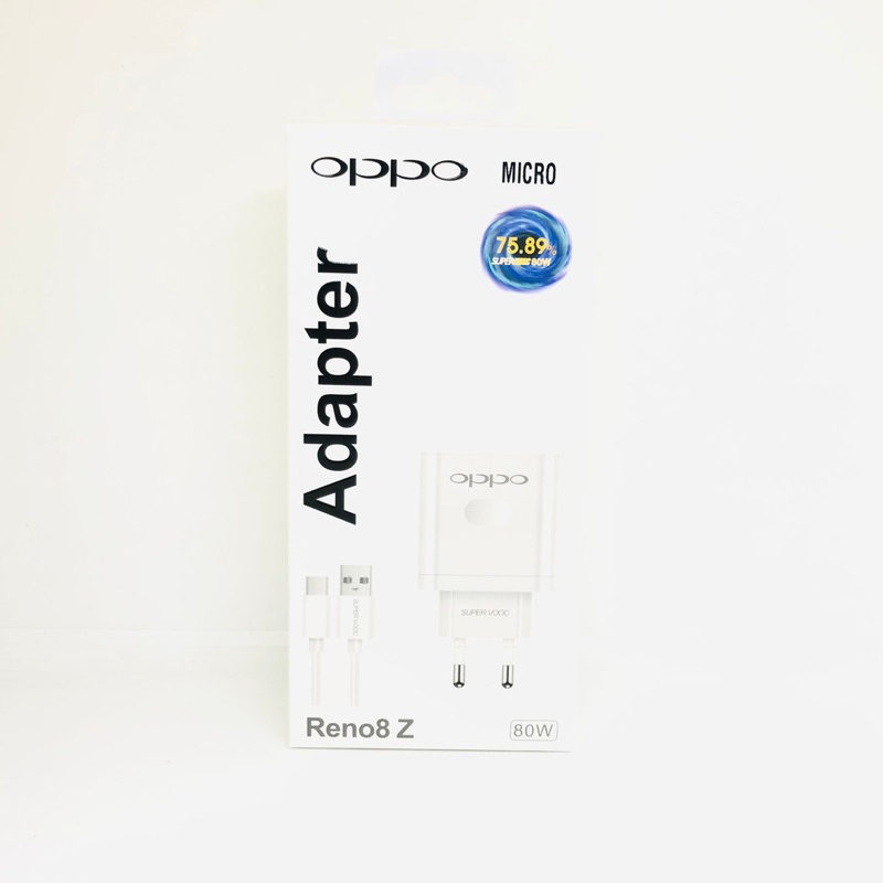 Charger Oppo Reno 8Z 80Watt Support Fastcharging V8/Micro Type C Terpopuler BY SMOLL