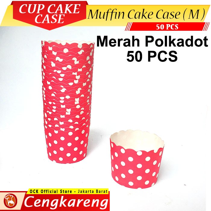Terlaris Muffin Cup Paper Size M ( 50 Pcs ) / Muffin Cupcake Case M / Cake Case