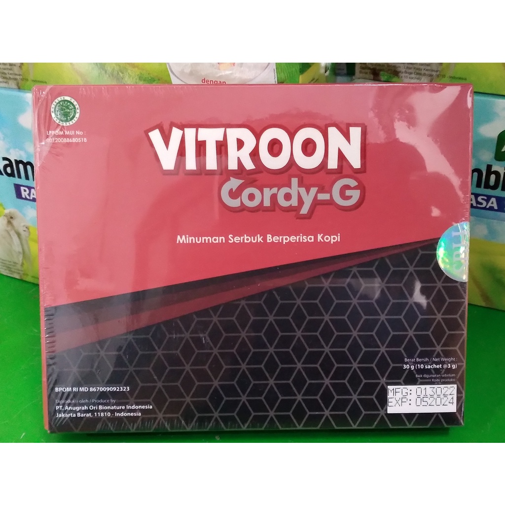 

Minuman Serbuk berperisa Kopi Vitroon Cordy-G | Kopi Din-amic instan - Exp : 2026