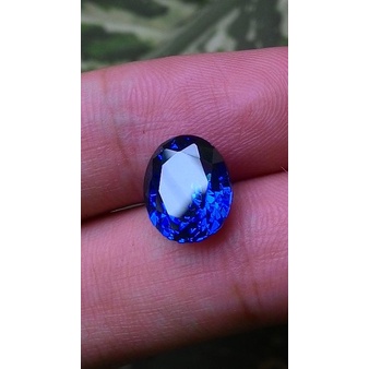 Cincin Batu Akik BLUE SAFIR / BLUE SAPHIRE CUTTING DIAMOND FS318