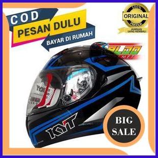 suku cadang KYT FALCON MOTIF CARBON BLACK BLUE / PROMO HELM KYT FULL FACE 140ZZ3