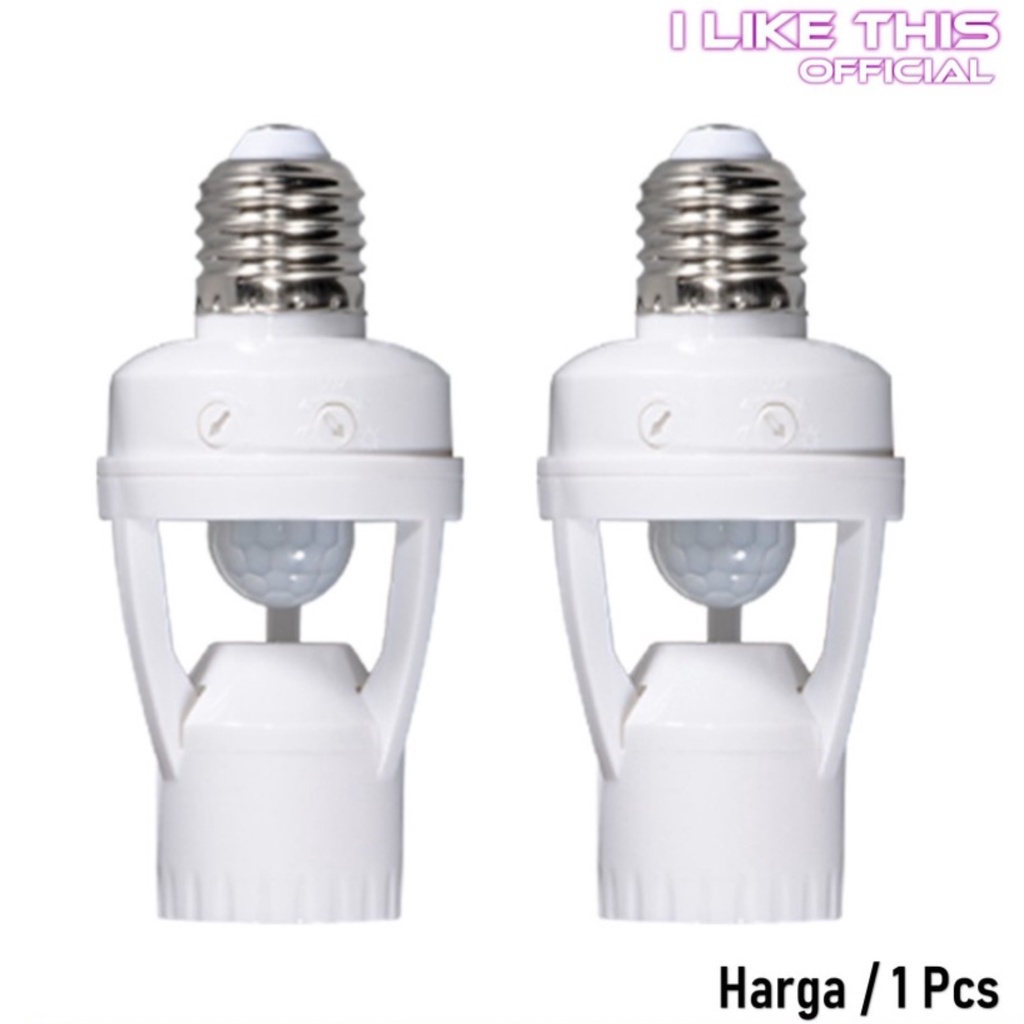 TaffLed Fitting Sensor Fitting Lampu Sensor Cahaya Siang Malam Fiting Sensor Gerak Otomatis