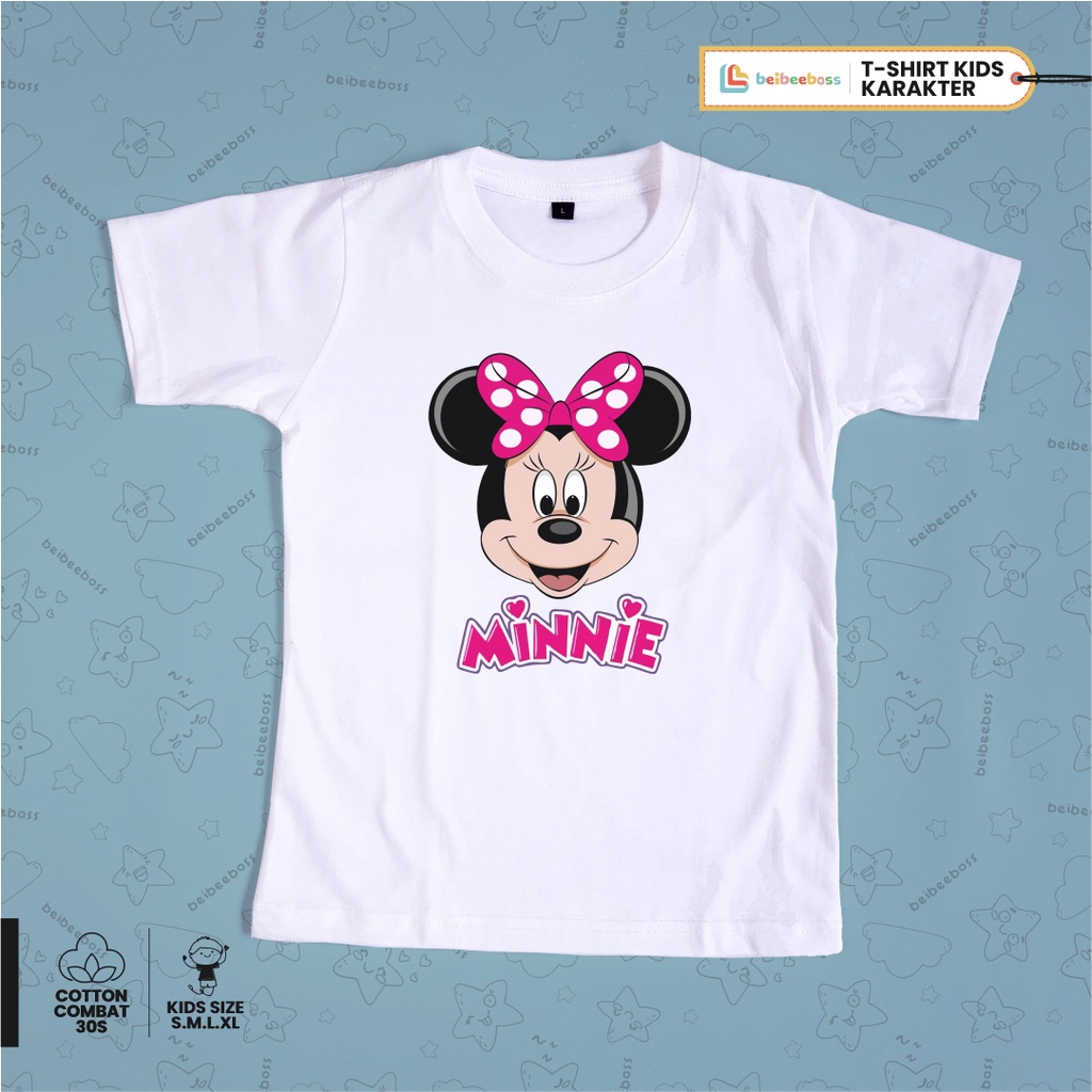 Kaos Anak Distro Lengan Pendek Combed 30s Laki Laki / Perempuan Oblong Usia 3-4tahun size M