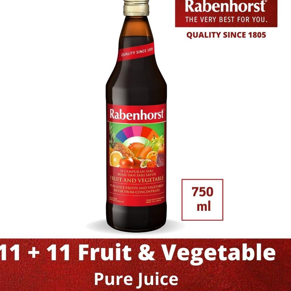 

Maxi Promo Rabenhorst 11 Plus 11 Fruit & Vegetable Pure juice 750ml