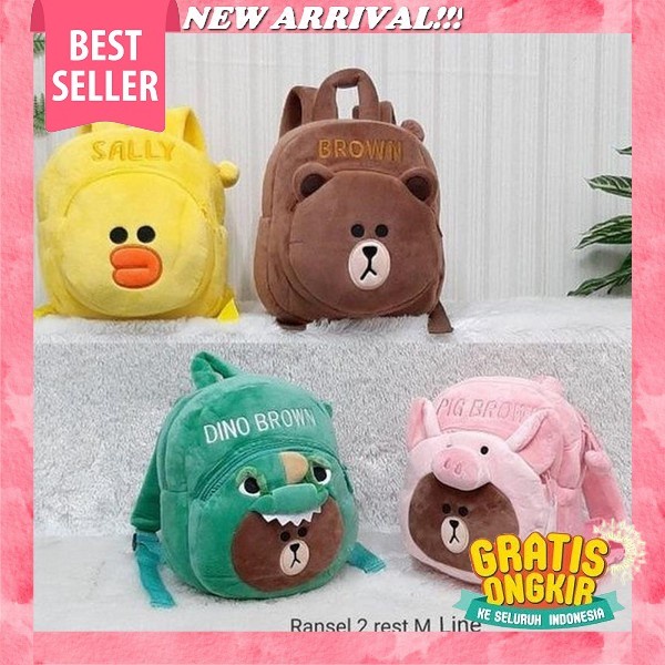 Tas Stitch Ransel Boneka Mewah Bulu Tas Sekolah Tk Ransel Mainan Kartun Anak-Anak Hadiah Ulang Tahun