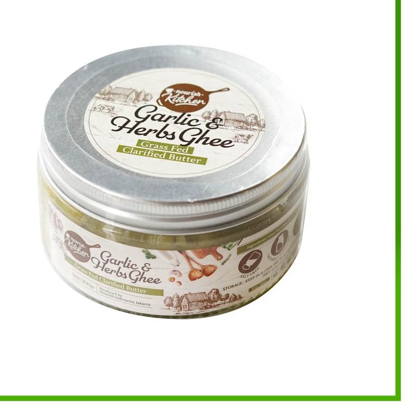 

☎ Ghee Garlic & Herbs (Grass Fed Ghee Clarified Butter) 200 gr ✼