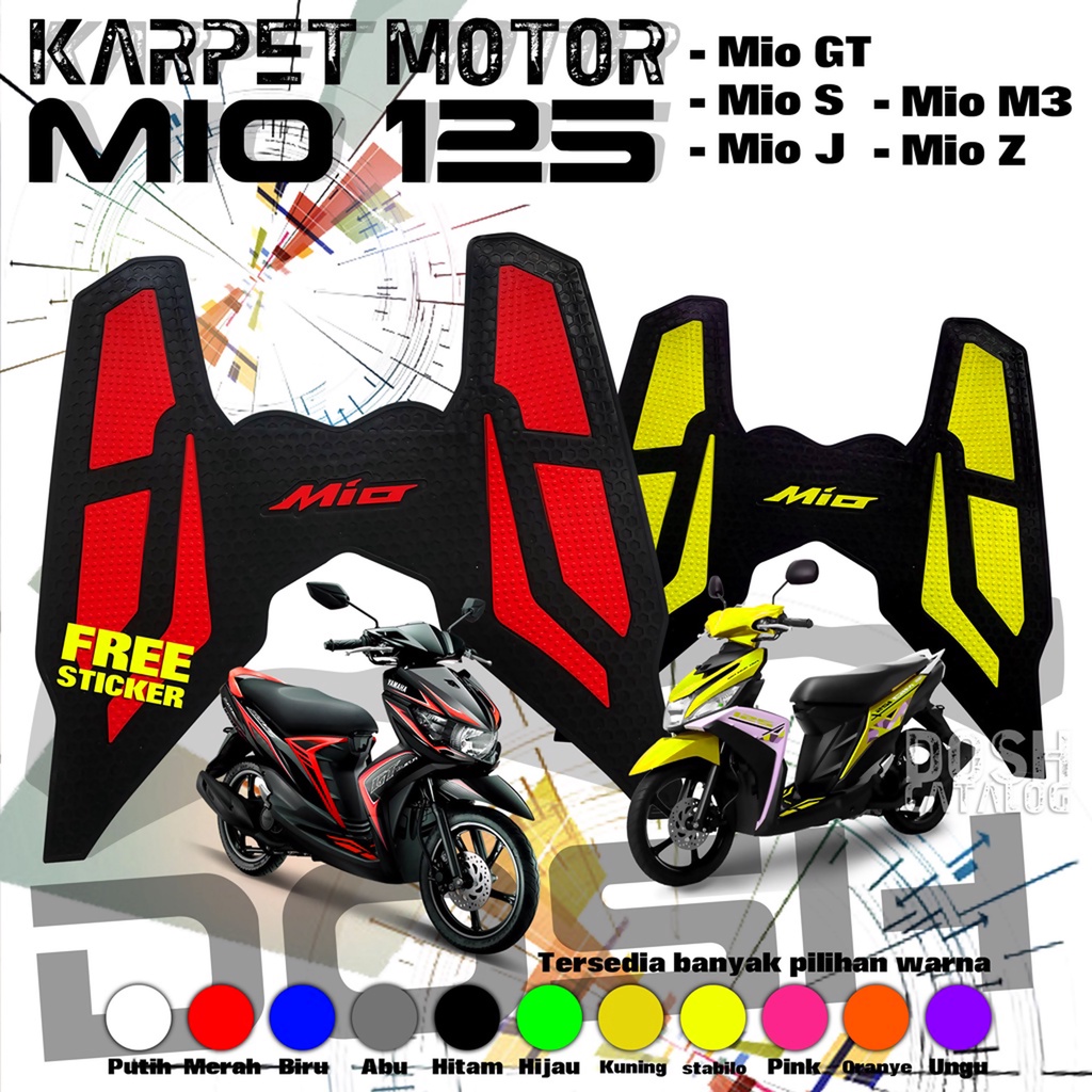 Karpet Motor Mio Karpet Mio Pijakan Kaki Yamaha Mio Aksesoris Motor Mio Variasi Mio m3 Karpet Yamaha