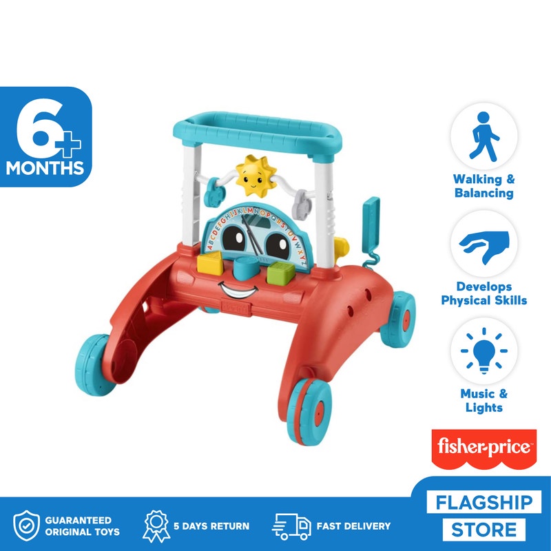 Fisher Price 2 Sided Steady Speed Car Theme Walker - Push Walker Bayi