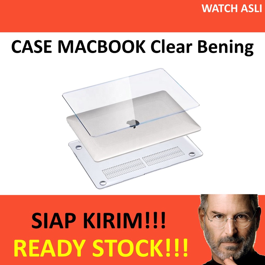 CASE MACBOOK Clear Bening AIR PRO M2 M1 2023 TOUCHBAR 13 14 15 16 INCH