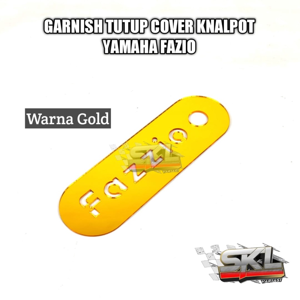 Garnis Tutup Knalpot Fazio Yamaha Fazzio 125 Muffler Cover Garnish