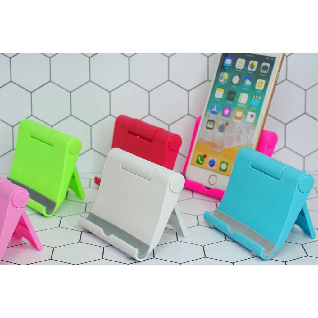 Mini Stand Plastik Holder HP Tablet / Phone Tablet Stand / Phone Tablet Holder / Dudukan HP Tablet / Tatakan Handphone Tablet / Multi Stand HP Tablet Universal Dudukan Kursi Phone Tablet Holder Handphone