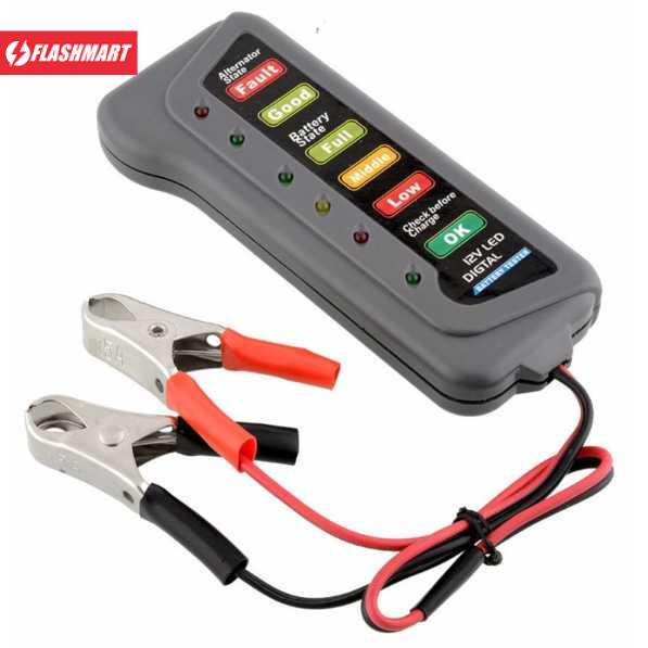 Flashmart Tester Baterai Digital 12V 6 LED - BJ-803