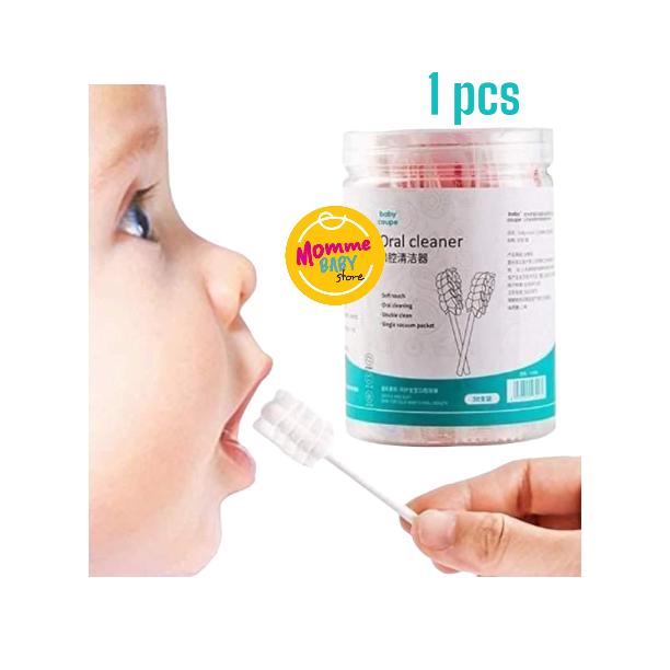 Baby Oral Cleaner Kassa Stick Pembersih Mulut &amp; Lidah Bayi Sikat Pembersih Susu Kassa Lidah Lembut / 1 Stick / Kasa Pembersih Lidah Gigi Bayii