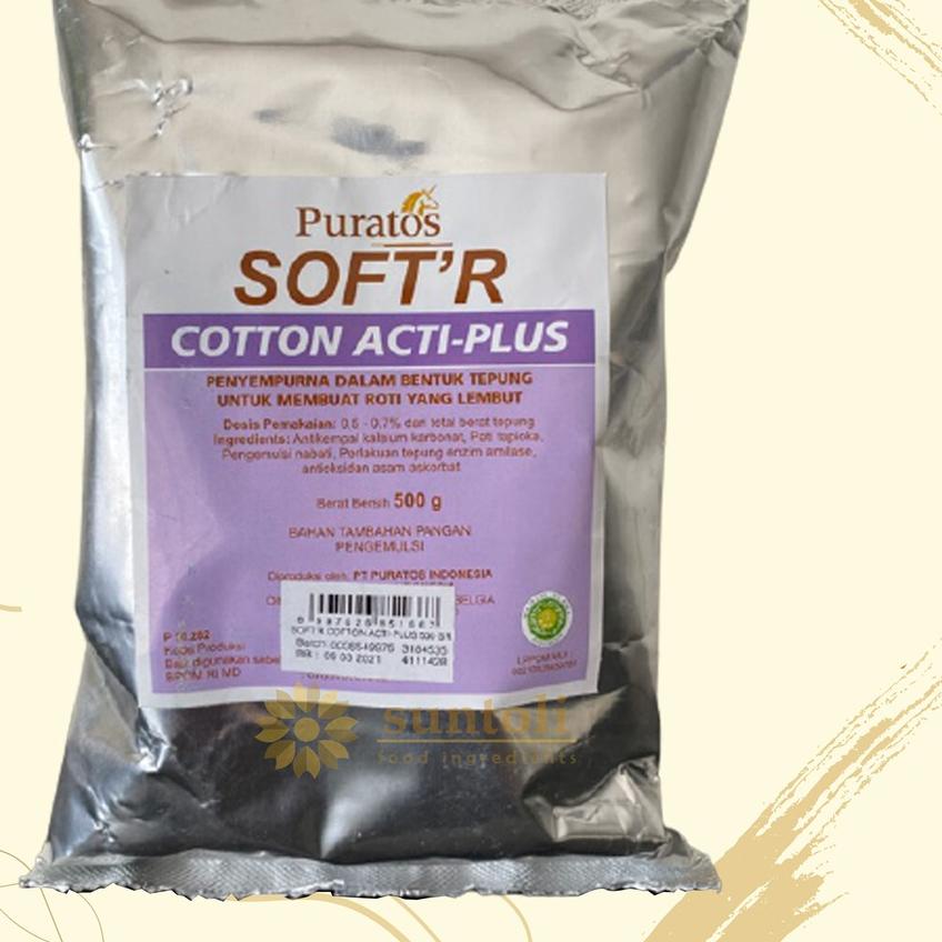 

☃ Puratos Soft'r Cotton Acti-Plus Improver For Soft Bread / Bahan Pelembut Kue - 500 gr ➽