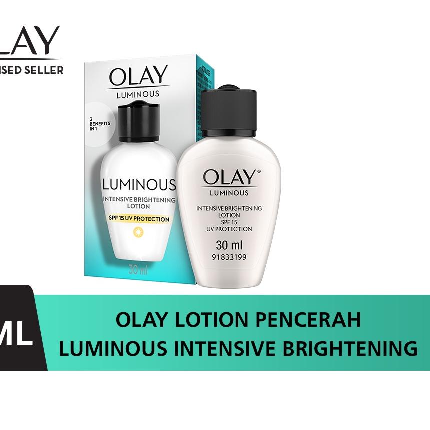 ❂ [LEBIH HEMAT] Olay White Radiance Krim Pelembab Intensive Lotion SPF 15, 30ML - Paket Isi 2 ♜