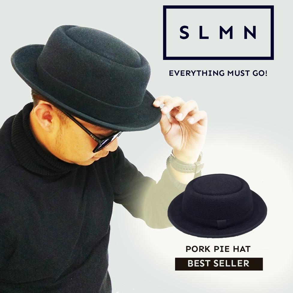 SIAP KIRIM TOPI KLASIK FEDORA PIE HAT ORIGINAL SLMNHAT