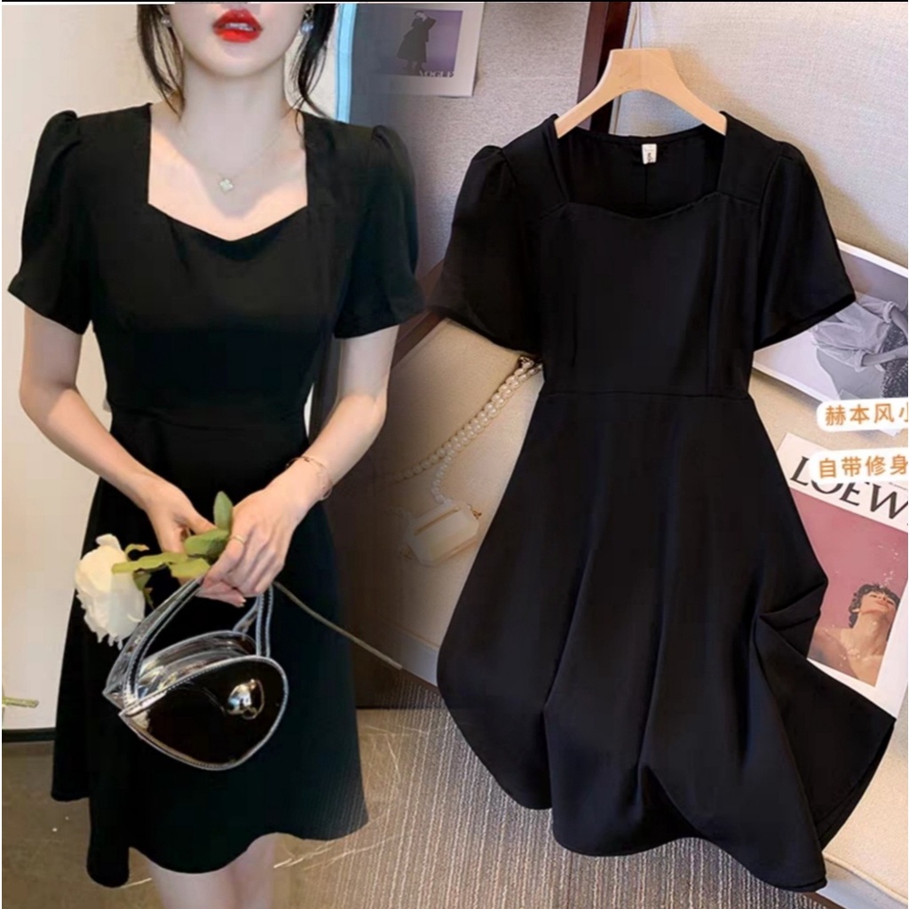 [HNFK] Dress Iko / Dress Wanita Modern / Gaun Pesta Mewah Simple Elegant / Mini dress / Pakaian Wanita Model Baru