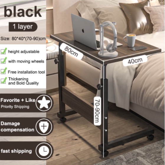 Meja Meja Laptop Belajar Serbaguna / Meja Roda Portable Stand Tinggi