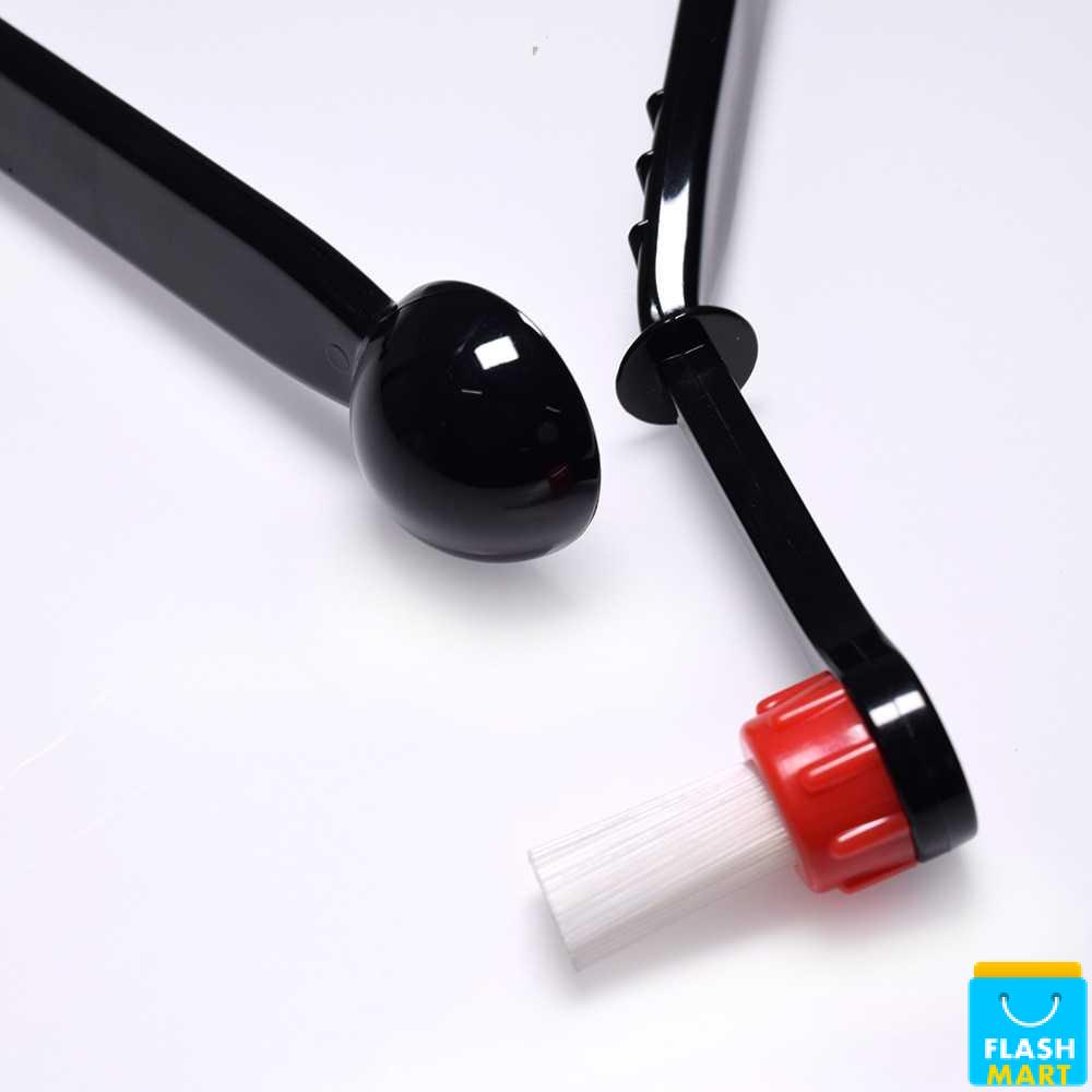 Flashmart 2in1 Sikat Sendok Pembersih Mesin Kopi Espresso 1PCS - 8809