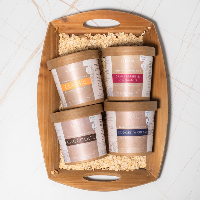 

[Ready Stock]bisa COD OatBarn Instant Oatmeal Cup - Bundle of 4 | Oat meal Instan