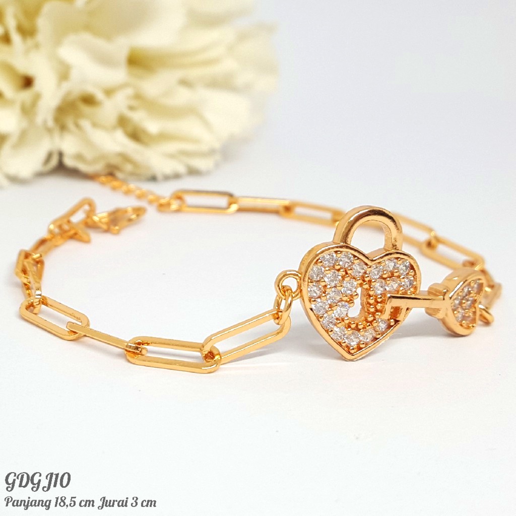 PGX Gelang Tangan Xuping Wanita Perhiasan Lapis Emas Aksesoris Fashion Premium - R108