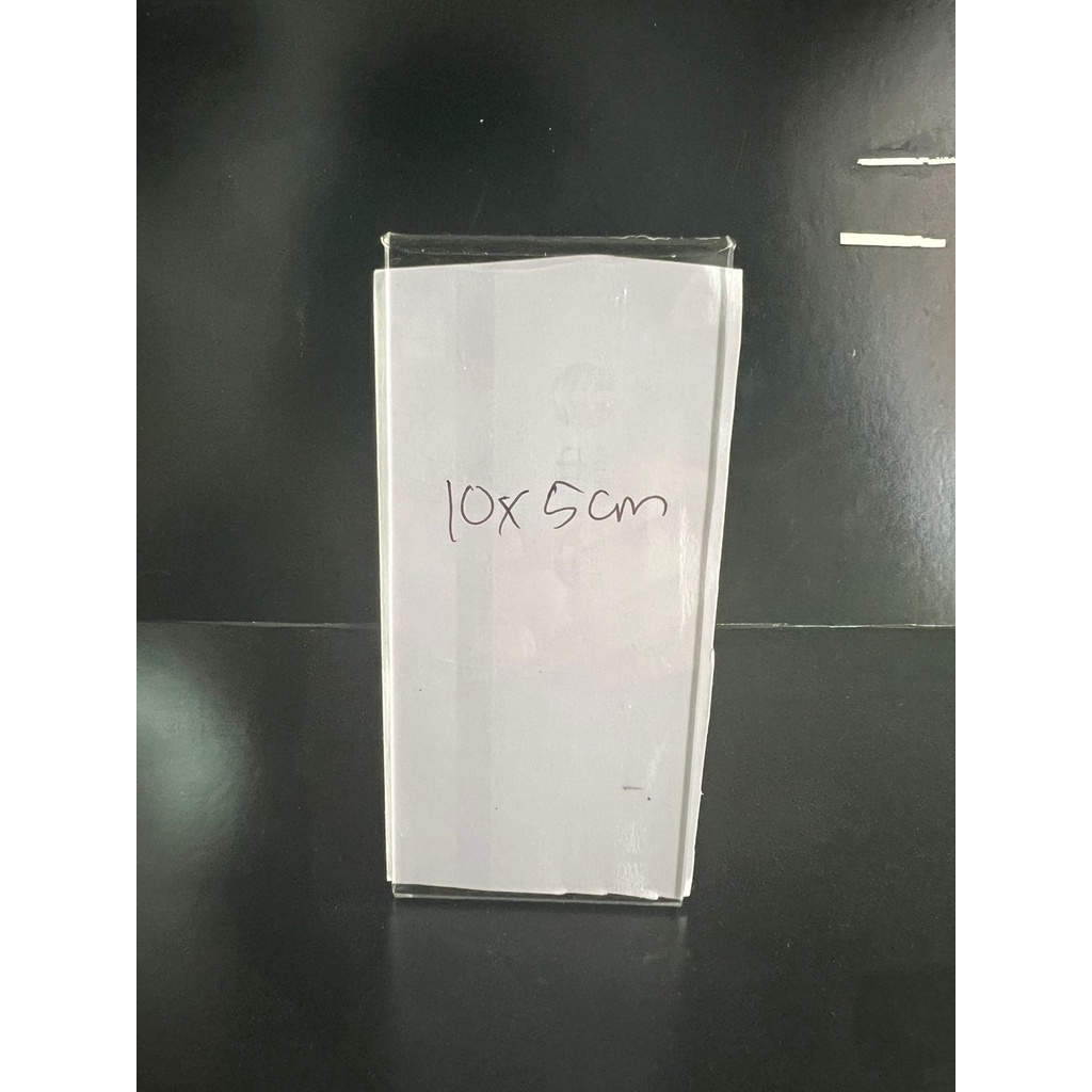 

acrylic akrilik tent card 2mm bening name/harga/label display