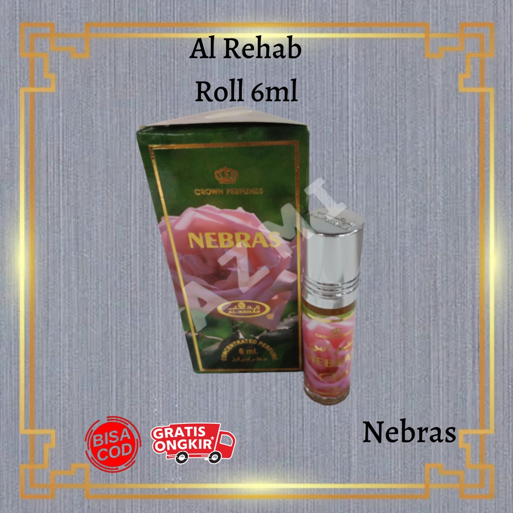 Parfum AL Rehab Nebras ROLL 6ML Original Asli Saudi Arabia