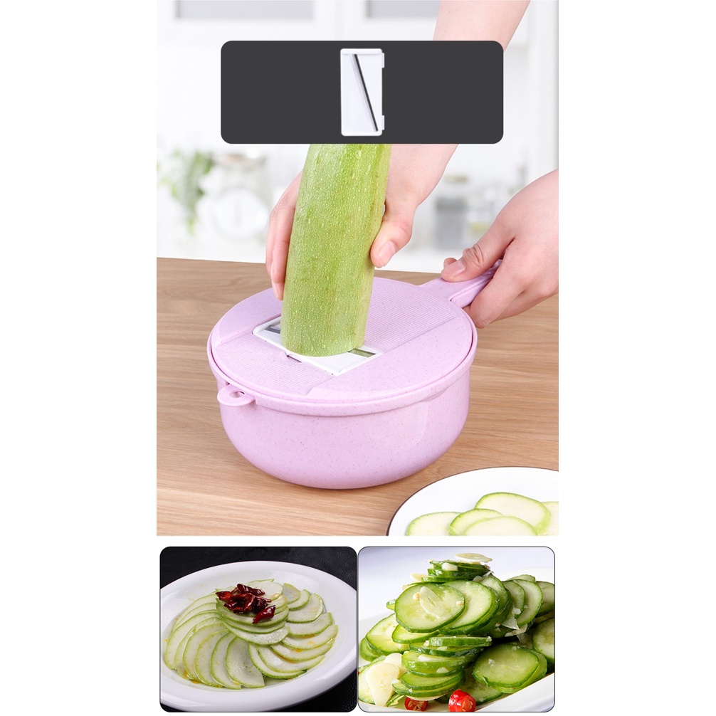 FYGALERY HL0142 Alat Potong Kentang Sayur 8 In 1 Multifungsi Pengiris Parutan Chopper Kitchen