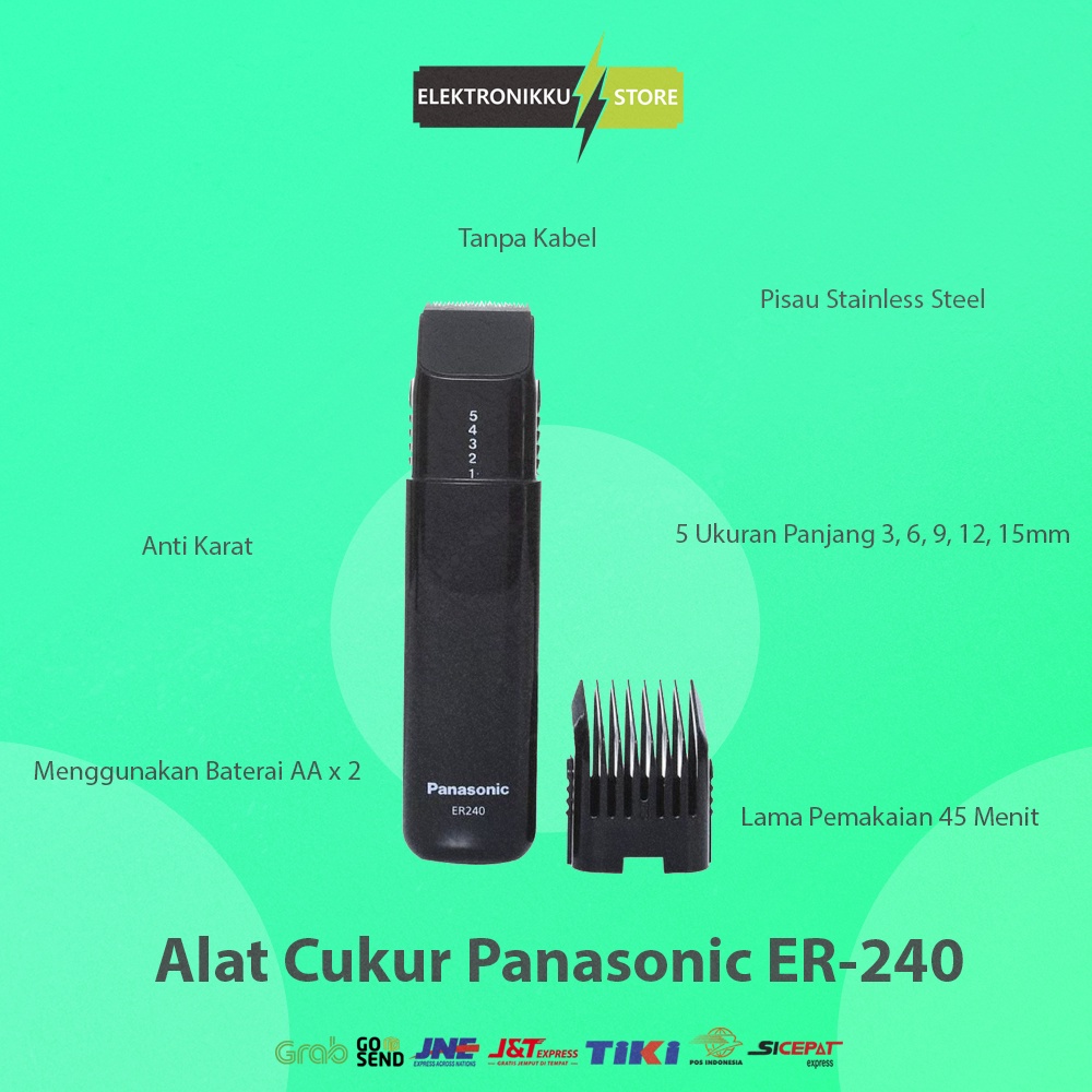 Electric Shaver Panasonic ER240 Alat Cukur Elektrik Mesin Pencukur Kumis Jenggot Jambang
