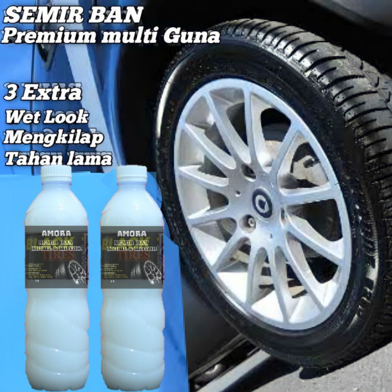 Semir ban mobil dan motor silicon poles semir pengkilap ban
