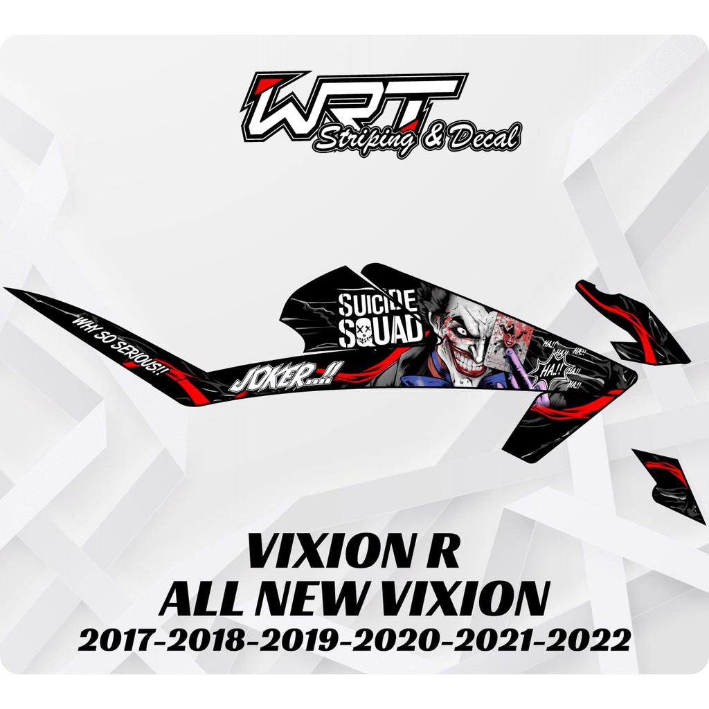 Striping Stiker Decal Vixion R All New 2017 2018 2019 2020 2021 2022 2023 Joker
