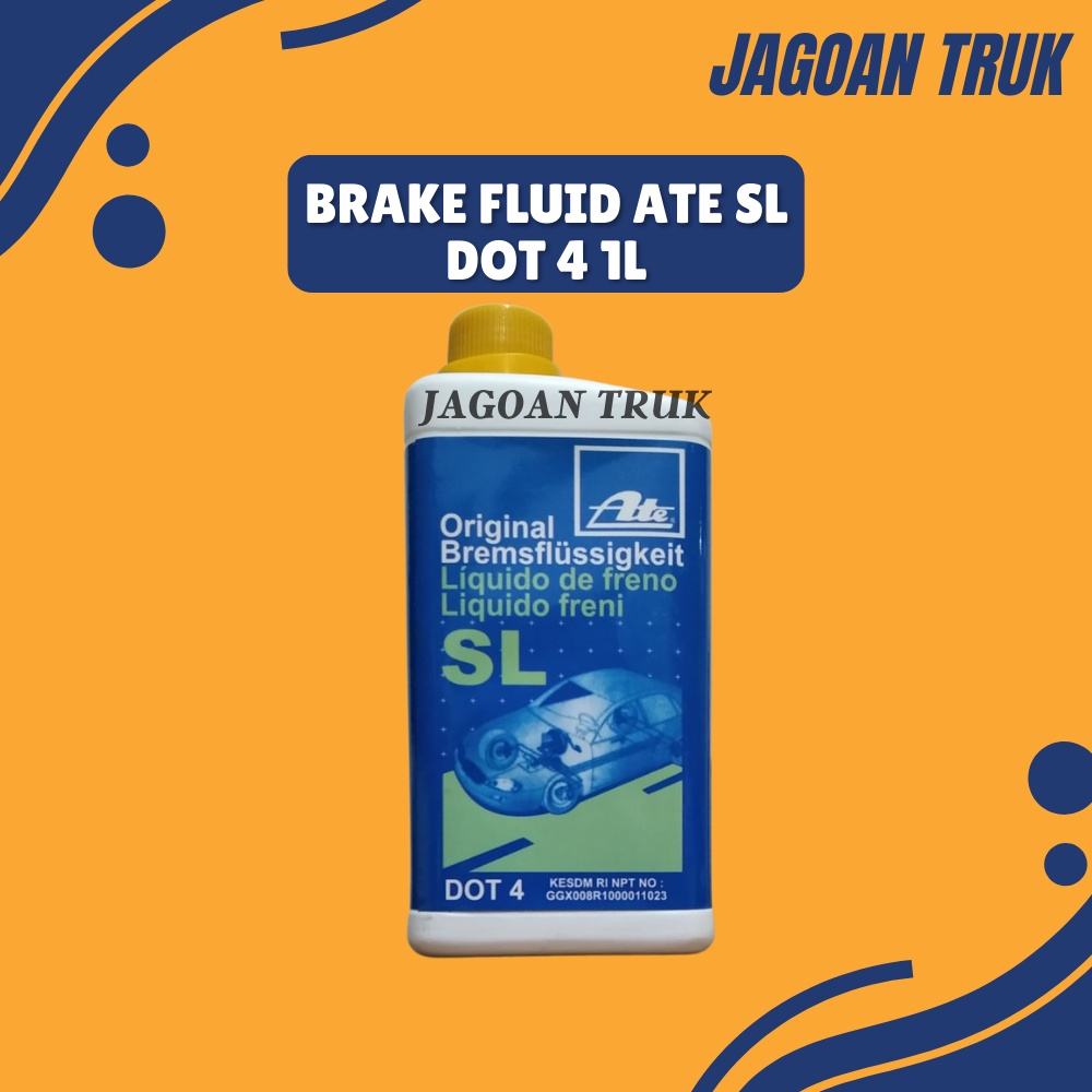 Brake Fluid ATE SL DOT 4 1liter - Minyak Rem SL ATE DOT 4