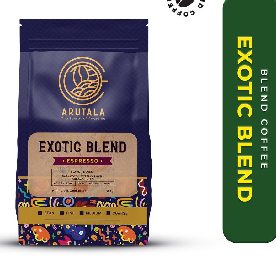 

♙ ARUTALA Kopi Exotic Blend Espresso 500 Gram ☛
